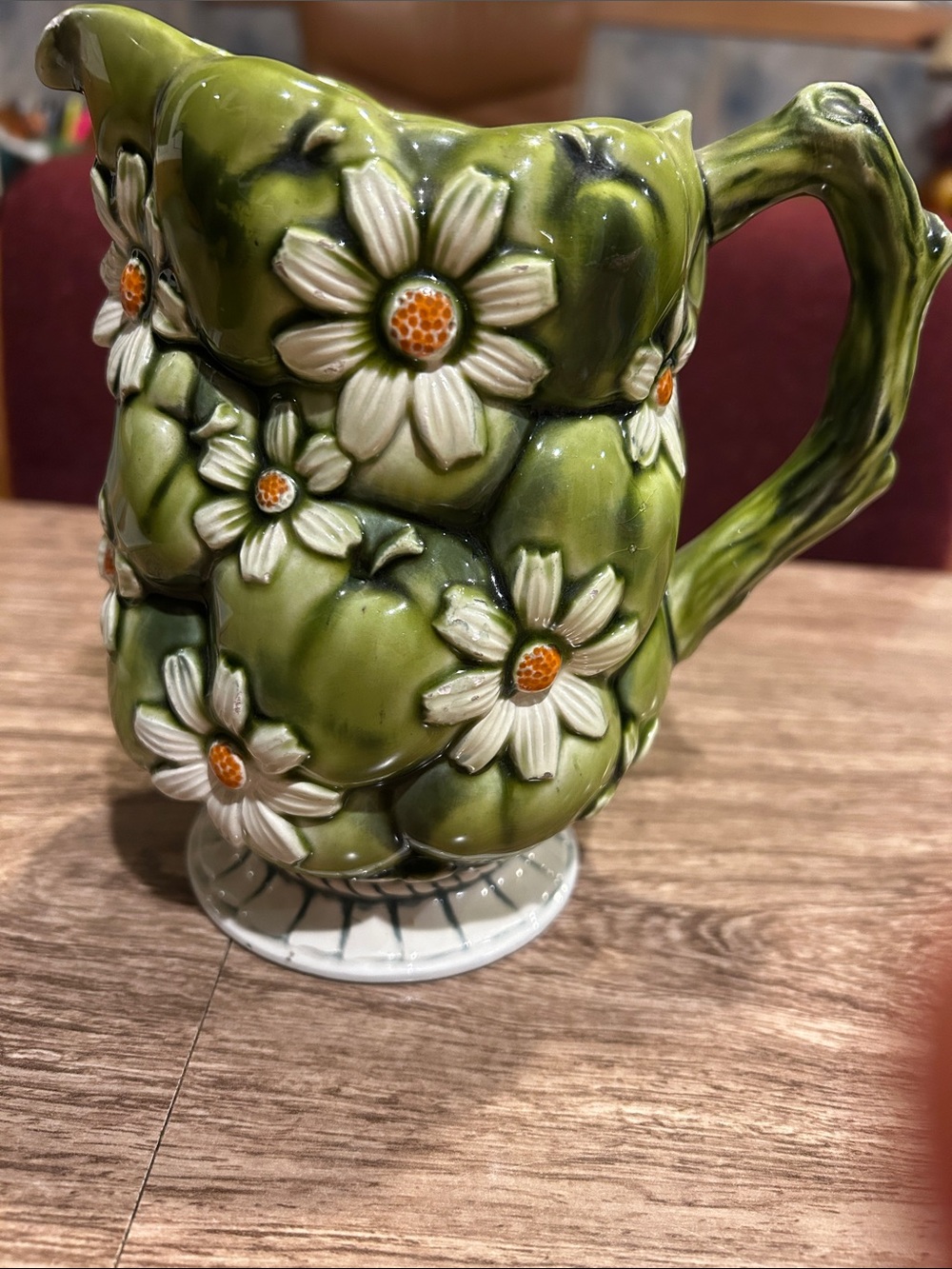 Inarco Ceramic Floral Pitcher/Vase -  Daisy Design